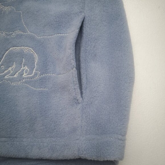 Northern Reflections Ladies Size Large Light Blue Fleece Full Zip Vest - Picture 6 of 11